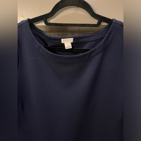 J Crew Blue plain drop waist dress size 10 - Picture 3 of 9